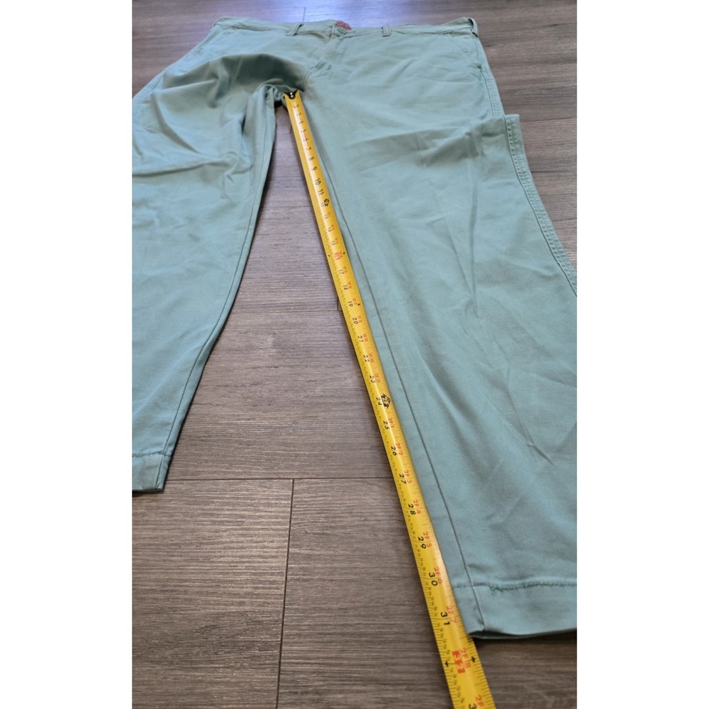 Levis XX Chino Pants Men 38X32 Mint Green Standard Taper Casual Red Tab Stretch - Picture 11 of 14